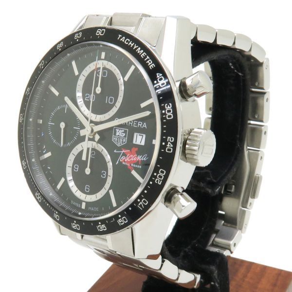 タグホイヤー カレラクロノ トスカーナヒルロード 41 mm CV 201 Q メンズ 腕時計 Aランク