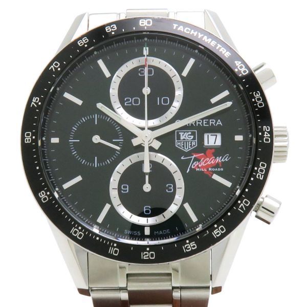 タグホイヤー カレラクロノ トスカーナヒルロード 41 mm CV 201 Q メンズ 腕時計 Aランク