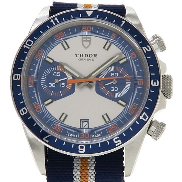 チュードル ヘリテージクロノ 41 mm 70330 B メンズ 腕時計 Aランク