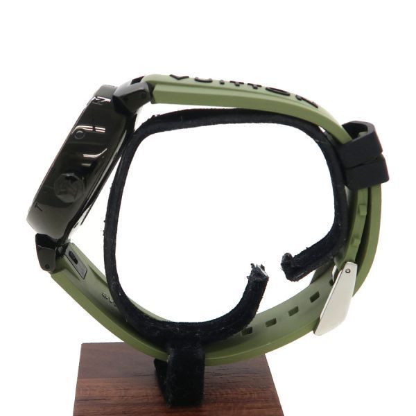 ルイヴィトン タンブールオールブラックGM 39mm QA049Z メンズ 腕時計