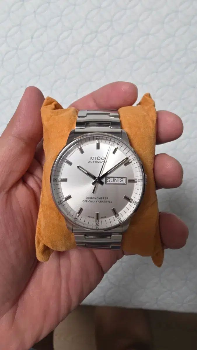 ミント級 MIDO コマンダー COSC シルバー アメリカ直輸入商品