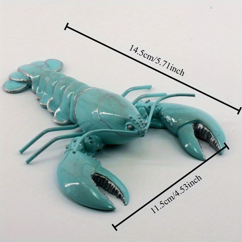  置物 オブジェ ガーデンオーナメント エビ ロブスター 水色 屋外 屋内 室内 インテリア 玄関 リビング ダイニング 装飾 庭 ガーデニング 装飾 ガーデン ギフト インテリア用品 贈り物 雑貨 プラスチック ミニ雑貨 置物 インテリア小物