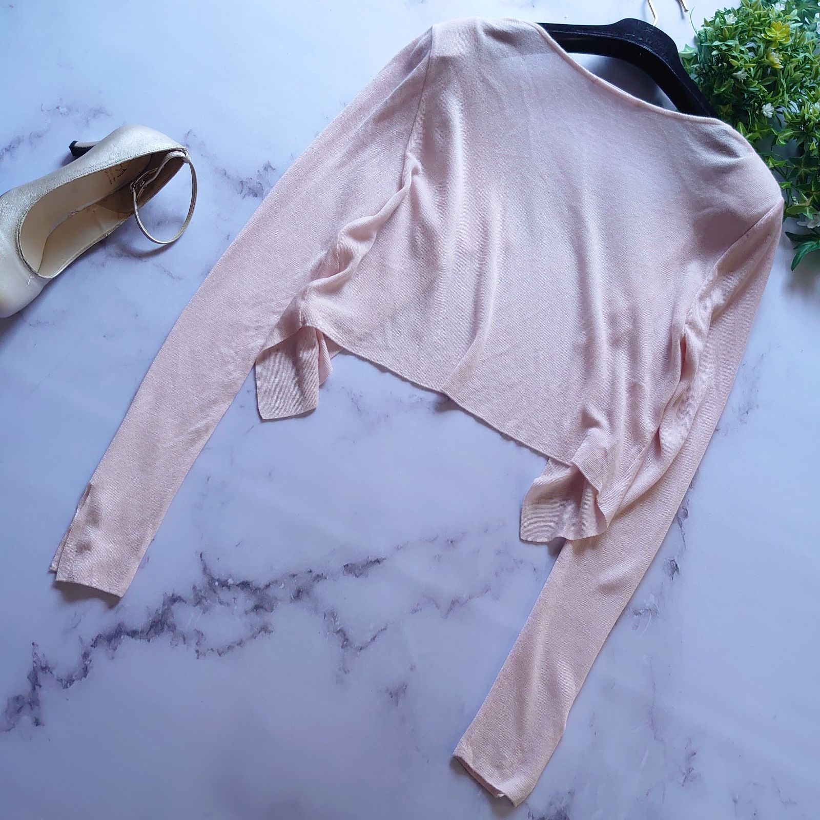 デイジーリン シーウィードカーディガン セール ドレープ ライトピンク  