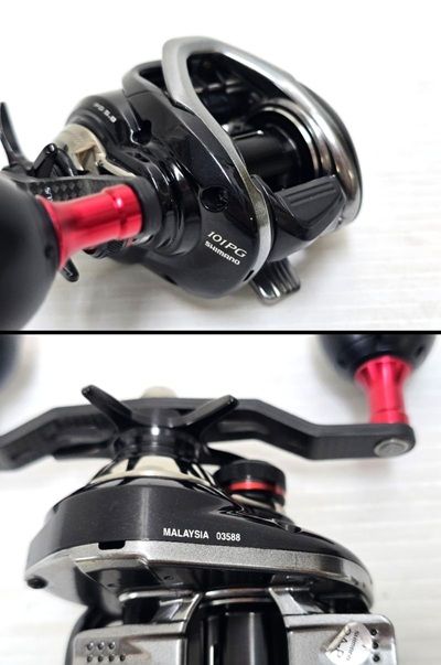 品 シマノ SHIMANO ベイトリール 16 炎月 101 PG 左ハンドル ゴメクサス ダブルハンドル 〇YR 19649〇