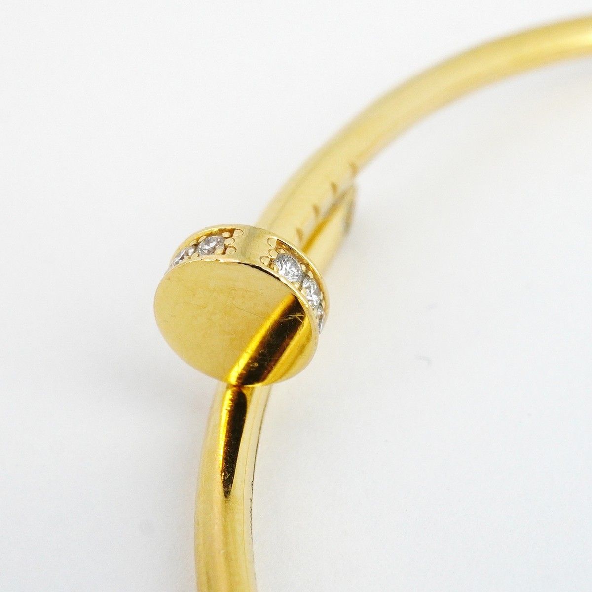 カルティエ　ジュストアンクル　バングル　ダイヤ　イエローゴールド カルティエジュストアンクルバングルダイヤイエローゴールド