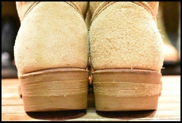  4.5 D 羽タグ レッドウィング 8156 スエード ペコス タン ラフアウト プルオン ブーツ redwing pecos FL 056 ワークブーツ ブーツ 革靴