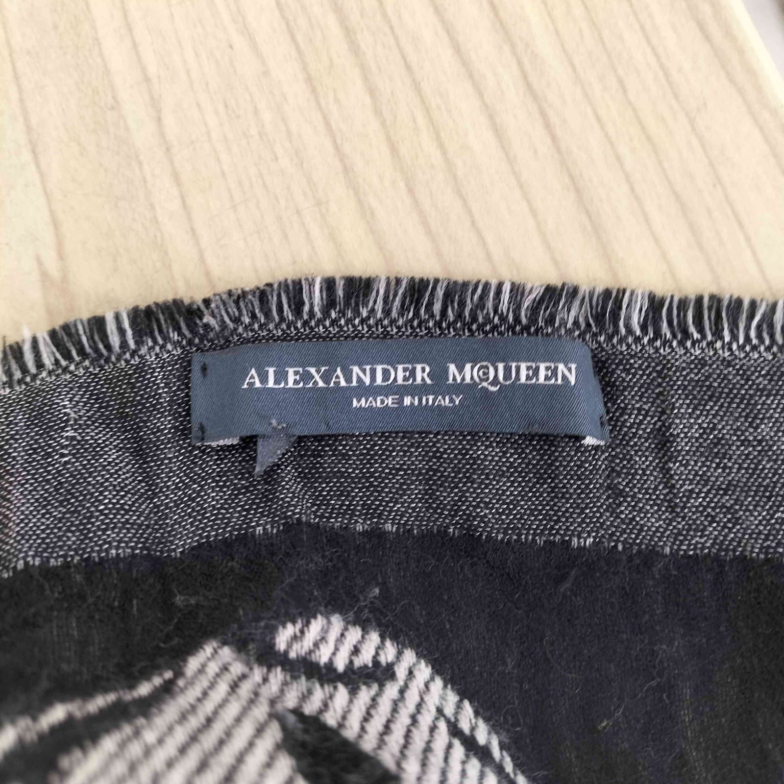  アレキサンダーマックイーン Alexander McQueen スカルデザイン スカーフ メンズ 表記無 バンダナ 小物