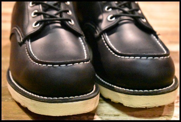  8 E 11年 レッドウィング 8179 アイリッシュセッター 黒 ブラッククローム モックトゥ 編み上げ ブーツ redwing FL 060 ワークブーツ ブーツ 革靴