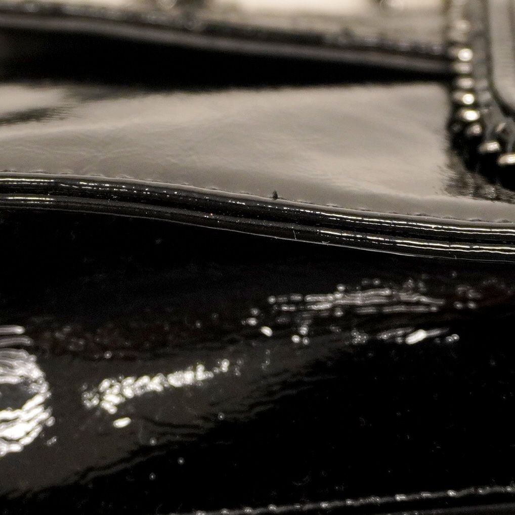 5pc3452】シャネル ショルダーバッグ マトラッセ パテントレザー