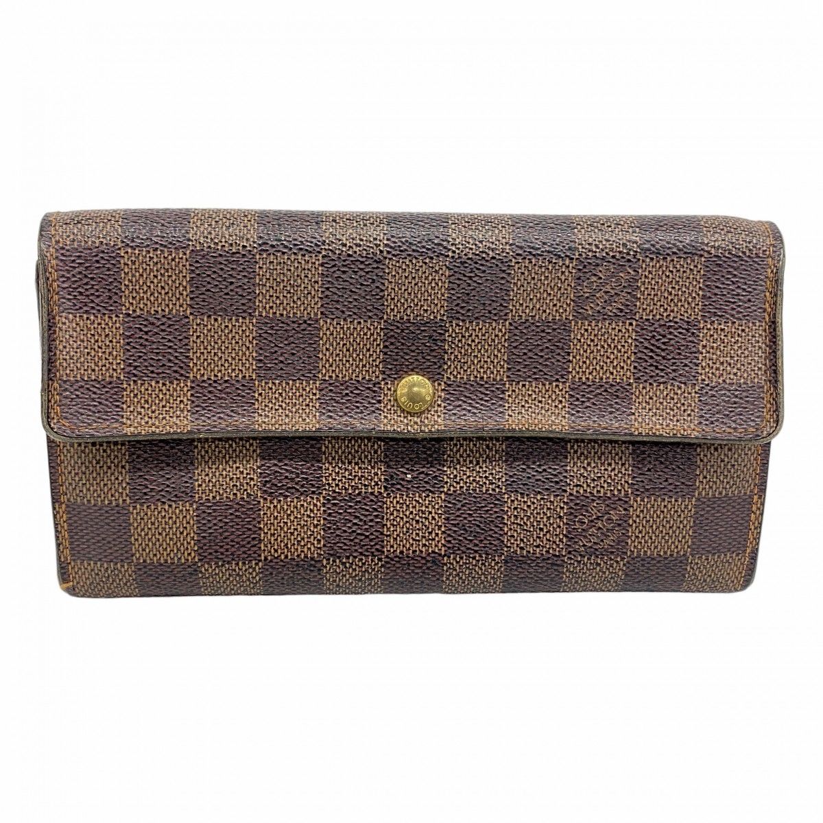 5pc3492】ルイヴィトン 長財布 ダミエ ポシェットポルトモネクレディ