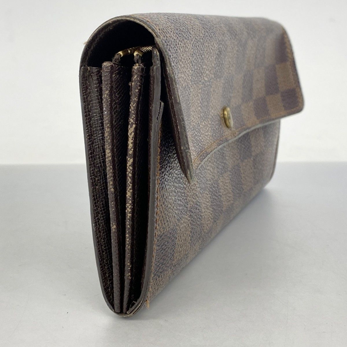 5pc3492】ルイヴィトン 長財布 ダミエ ポシェットポルトモネクレディ