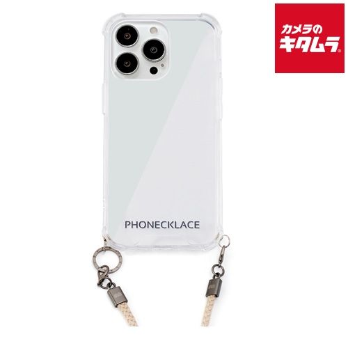 【最安値，100%新品】 【新品】ロア・インターナショナル PN21604i13PBG ロープショルダーストラップ付きクリアケース ベージュ〔iPhone 13 Pro用〕 その他