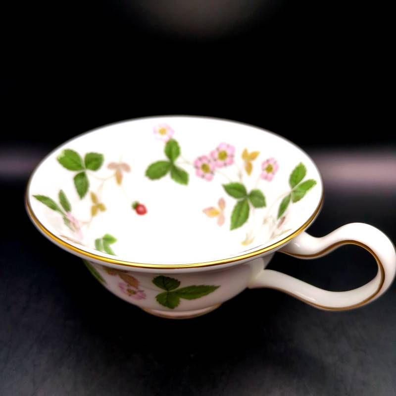 WEDGWOOD ワイルドストロベリー カップ＆ソーサー ピオニー 2客セット