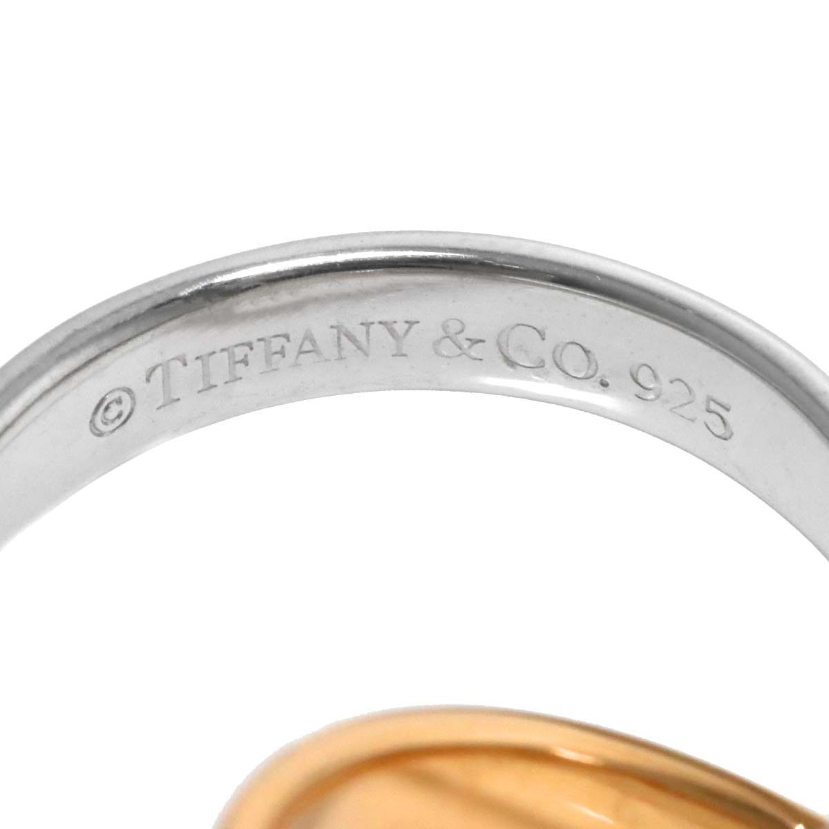 ティファニー TIFFANY&Co. インターロッキング 9号 リング K18 PG SV