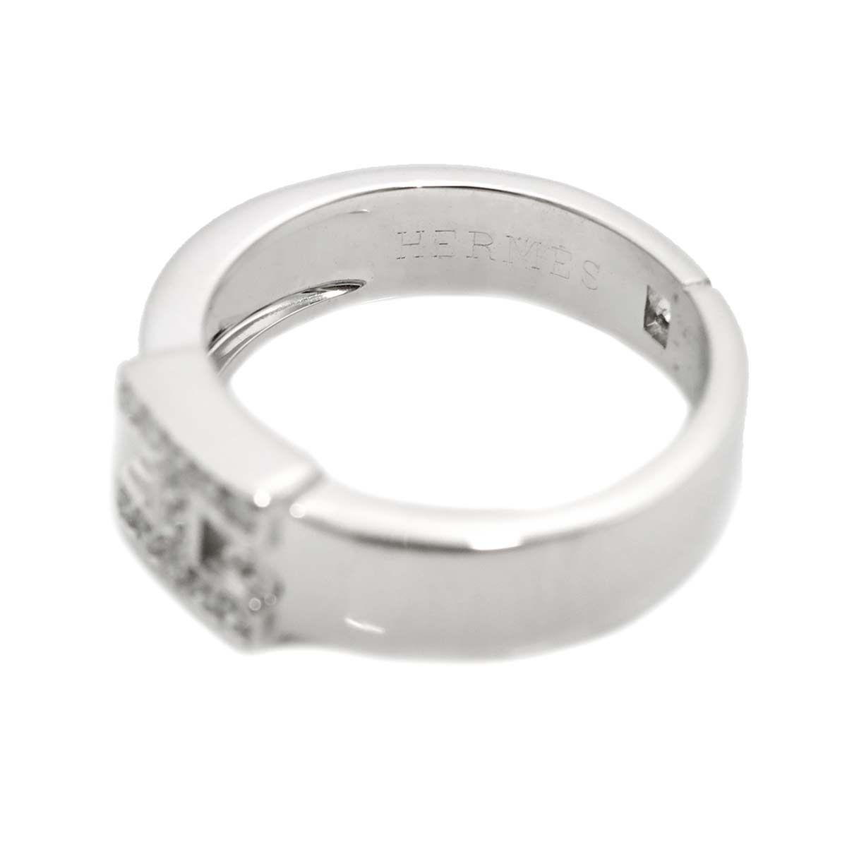 エルメス HERMES ニュー ヘラクレス #49 リング ダイヤ K18 WG