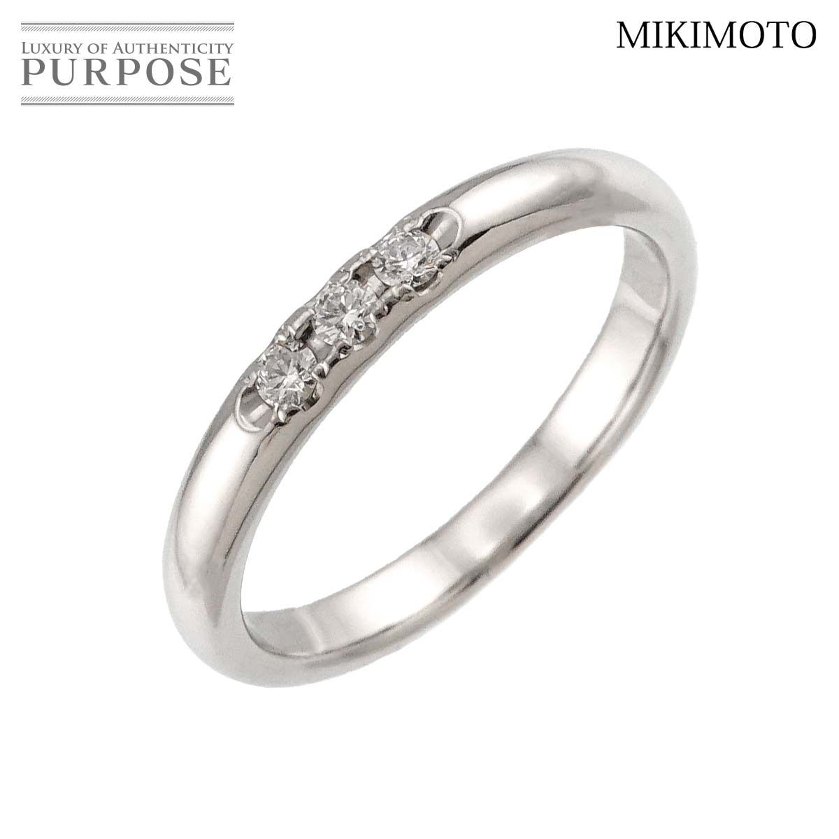 MIKIMOTO pt900 リング　ミキモト プラチナリング MIKIMOTO ミキモト パール 真珠 リング・指輪 プラチナPT900