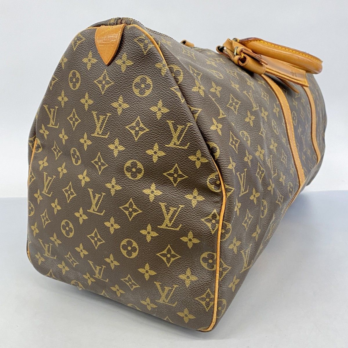 5 pc 3591 ルイヴィトン ボストンバッグ モノグラム キーポル55 M 41424 ブラウン メンズ レディース ユニセックス