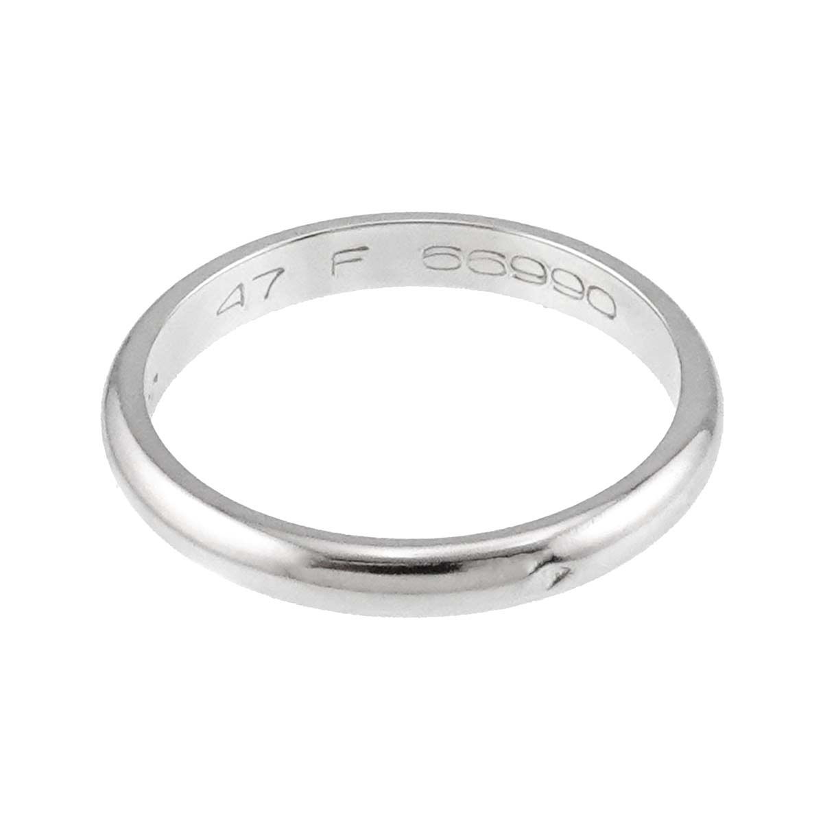 カルティエ Cartier 1895 クラシック #47 リング Pt 幅2.5mm プラチナ