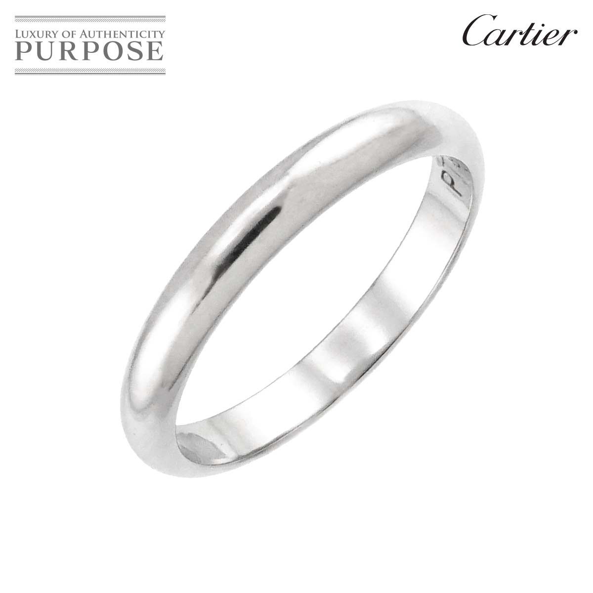 カルティエ Cartier 1895 クラシック #47 リング Pt 幅2.5mm プラチナ