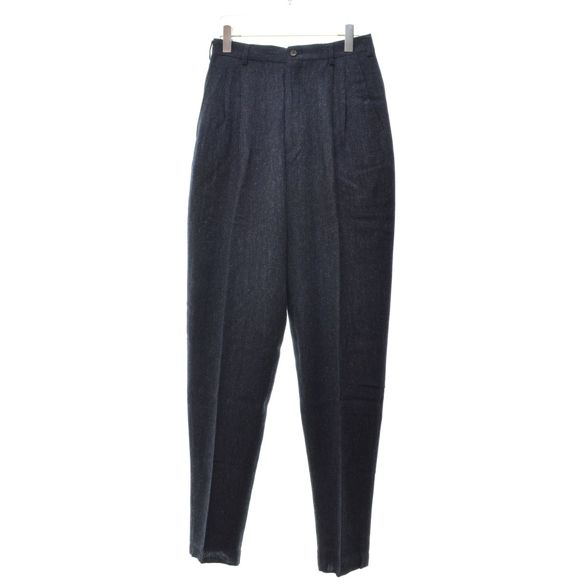 COMMEdes 80 s archive PP-05059 M 2プリーツ ヘリンボーン テーラード スラックスウールパンツ