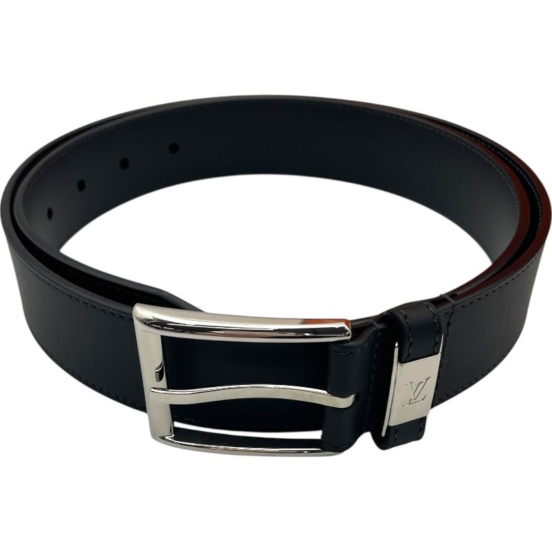 ルイ ヴィトン LOUIS VUITTON ベルト LVシティピン M 0542 ブラック レザー メンズ