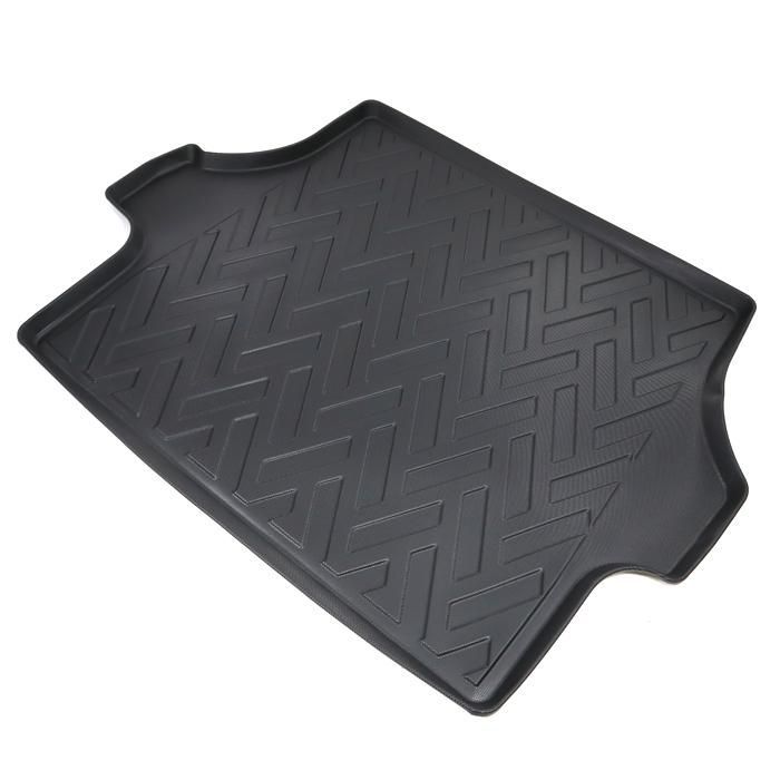 200系 ハイエース 標準 3 D リア トランク マット 2 P TPO 防水 防汚 ブラック 荷台 5ドア用 ラゲッジ フロア ナロー ゴムマット