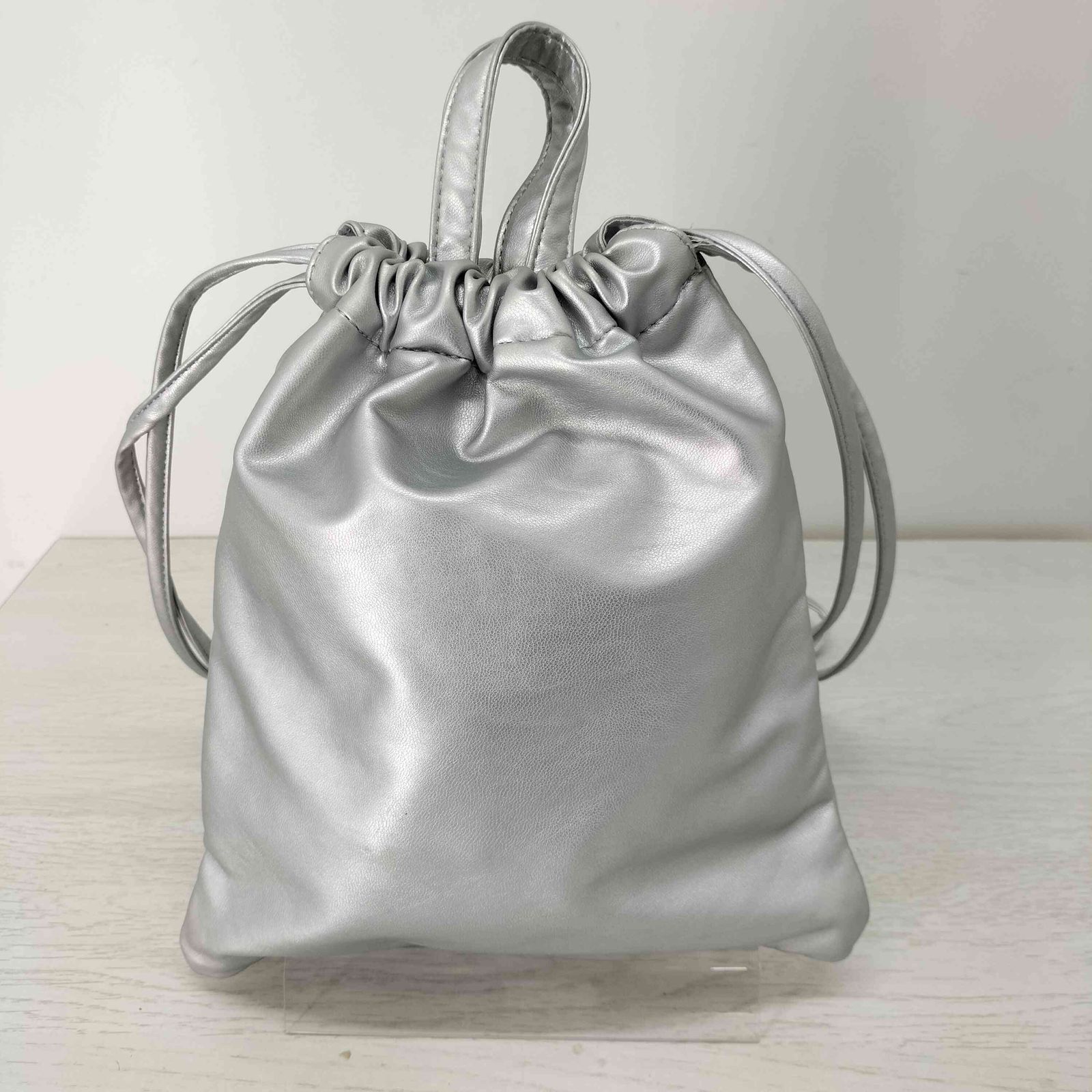 メゾンスペシャル MAISON SPECIAL Vegan Leather Shoulder Drawstring 