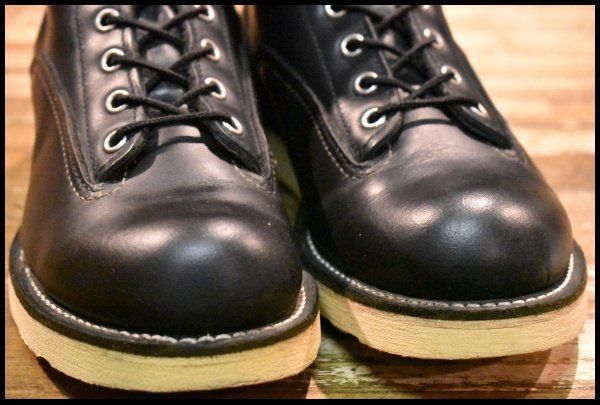  7.5 D 08年 レッドウィング 2913 ラインマン 黒 ブラッククローム LTT 編み上げ レースアップ ブーツ redwing FL 063 ワークブーツ ブーツ 革靴