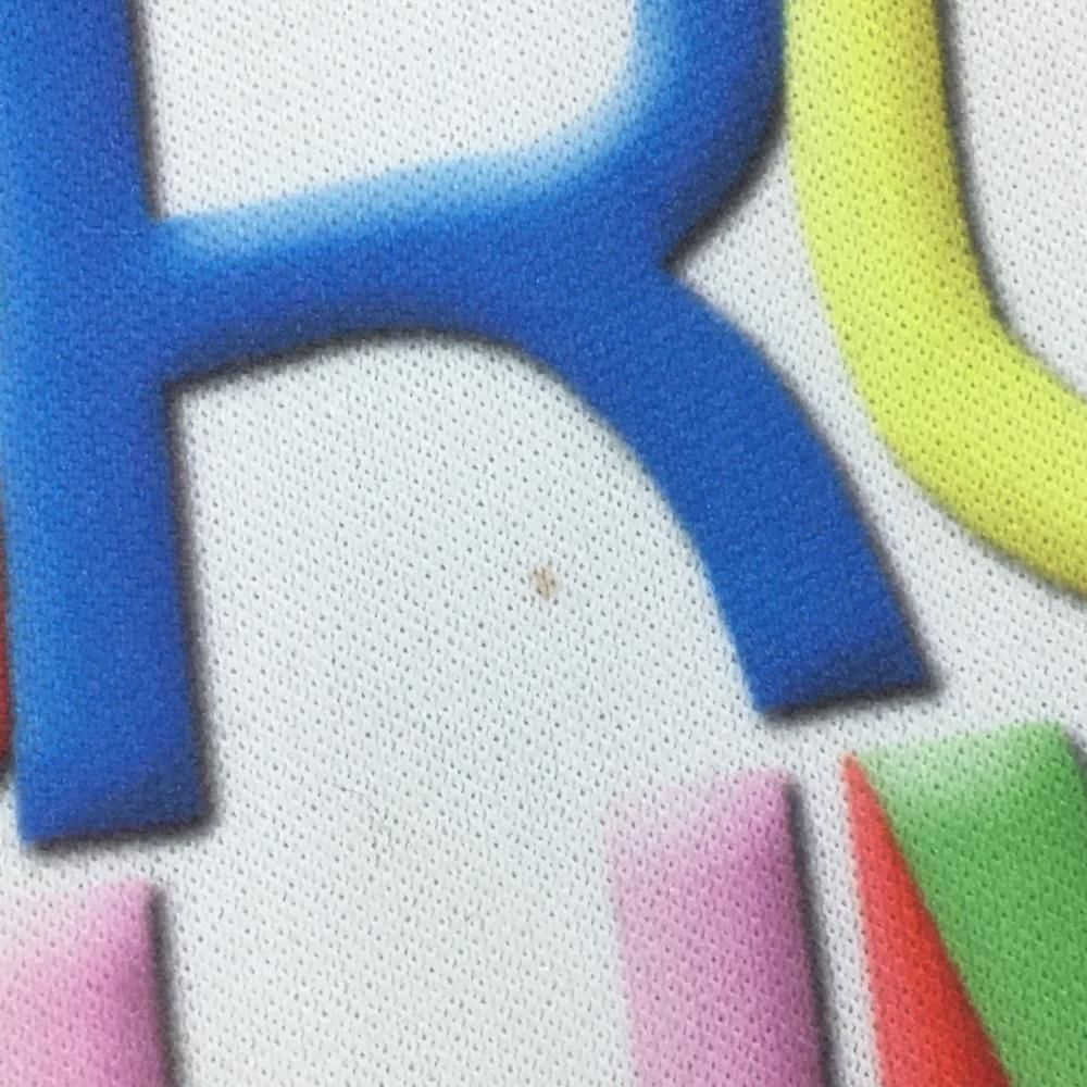 美品】アルチビオ ブルゾン 白×マルチカラー ロゴ総柄 レディース 38(M