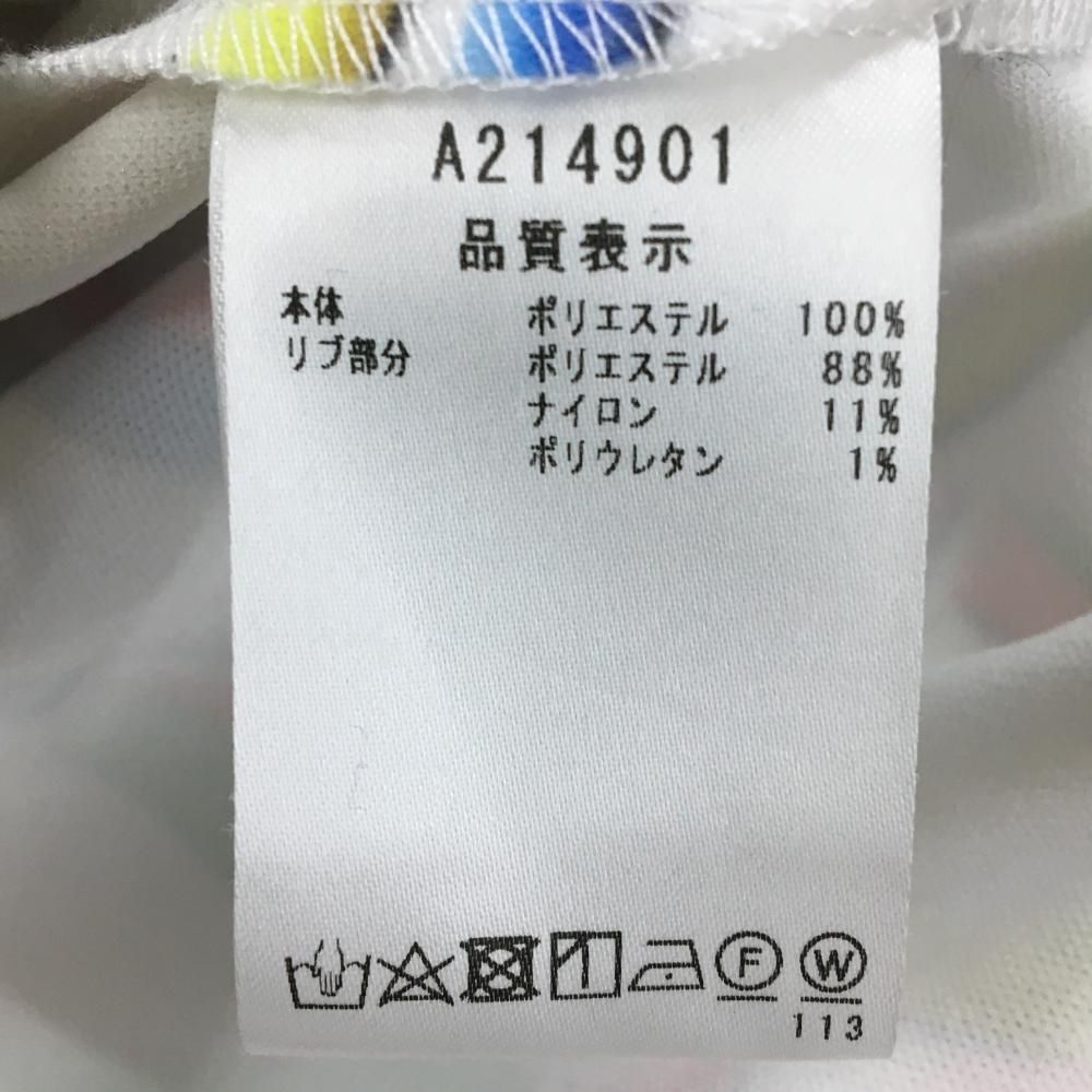 アルチビオ　サイズ38 M 美品】アルチビオ ブルゾン 白×マルチカラー ロゴ総柄 レディース 38(M