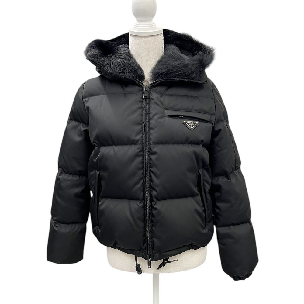 PRADA プラダ 291808_1 WQ 8 Re Nylonギャバジン パファージャケット サイズ36