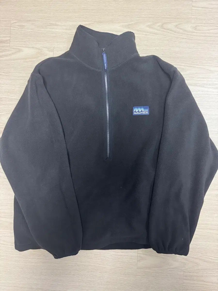NAUTICA ノーティカ フリース ハーフジップアップ ハーフジップ 黒 L
