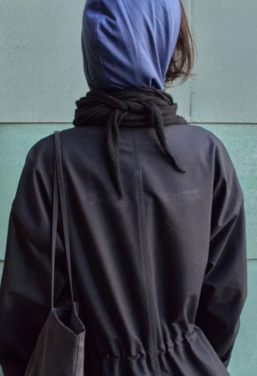 MUDULE ロングスカーフ ブラック