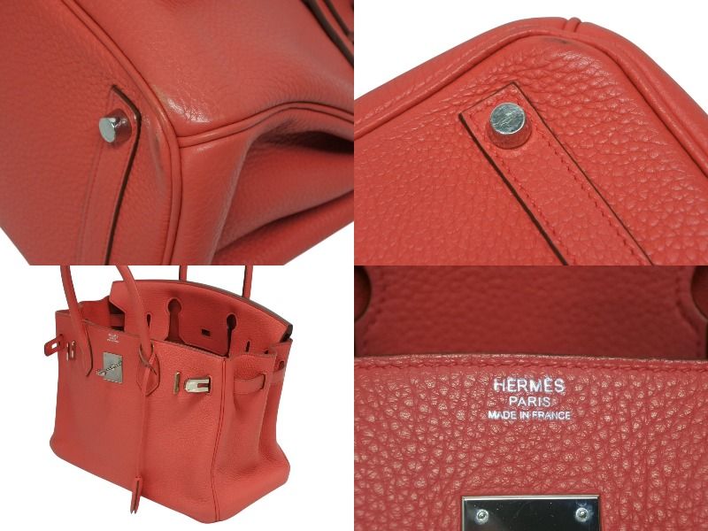 HERMES エルメス バーキン30 ハンドバッグ ローズジャイプール トゴ