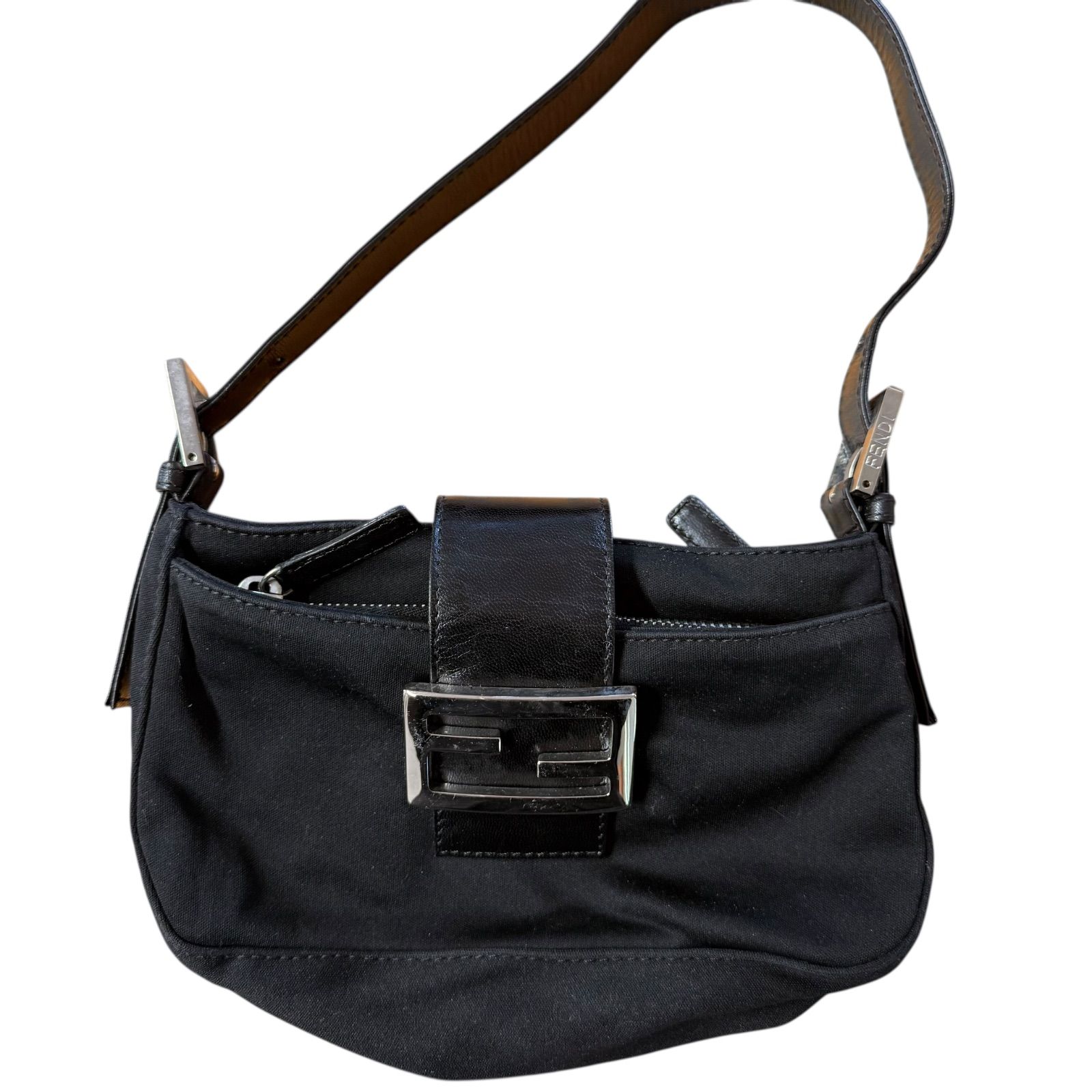 FENDI フェンディ マンマバケット ミニ ハンドバッグ ポーチ ジャージ