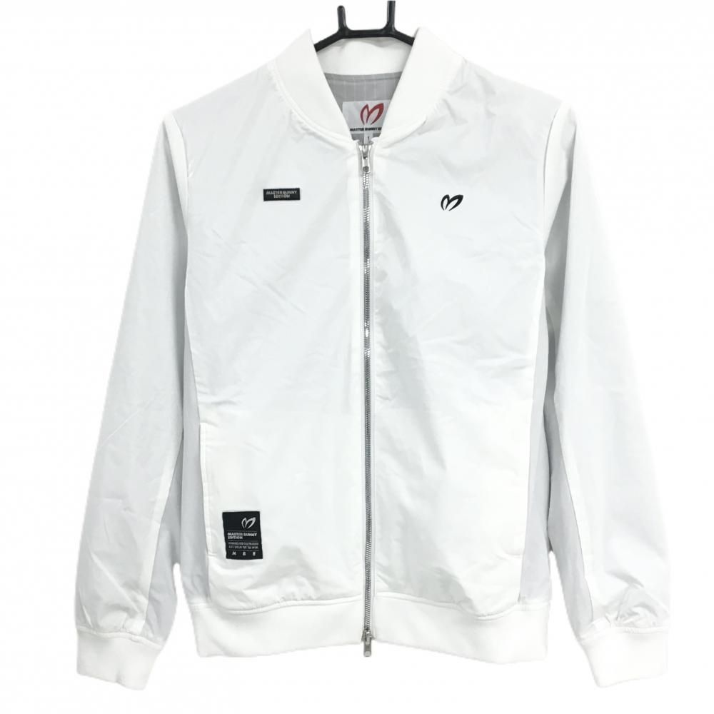 美品】マスターバニー 販売 ブルゾン 白 ナイロン混 蓄熱裏地