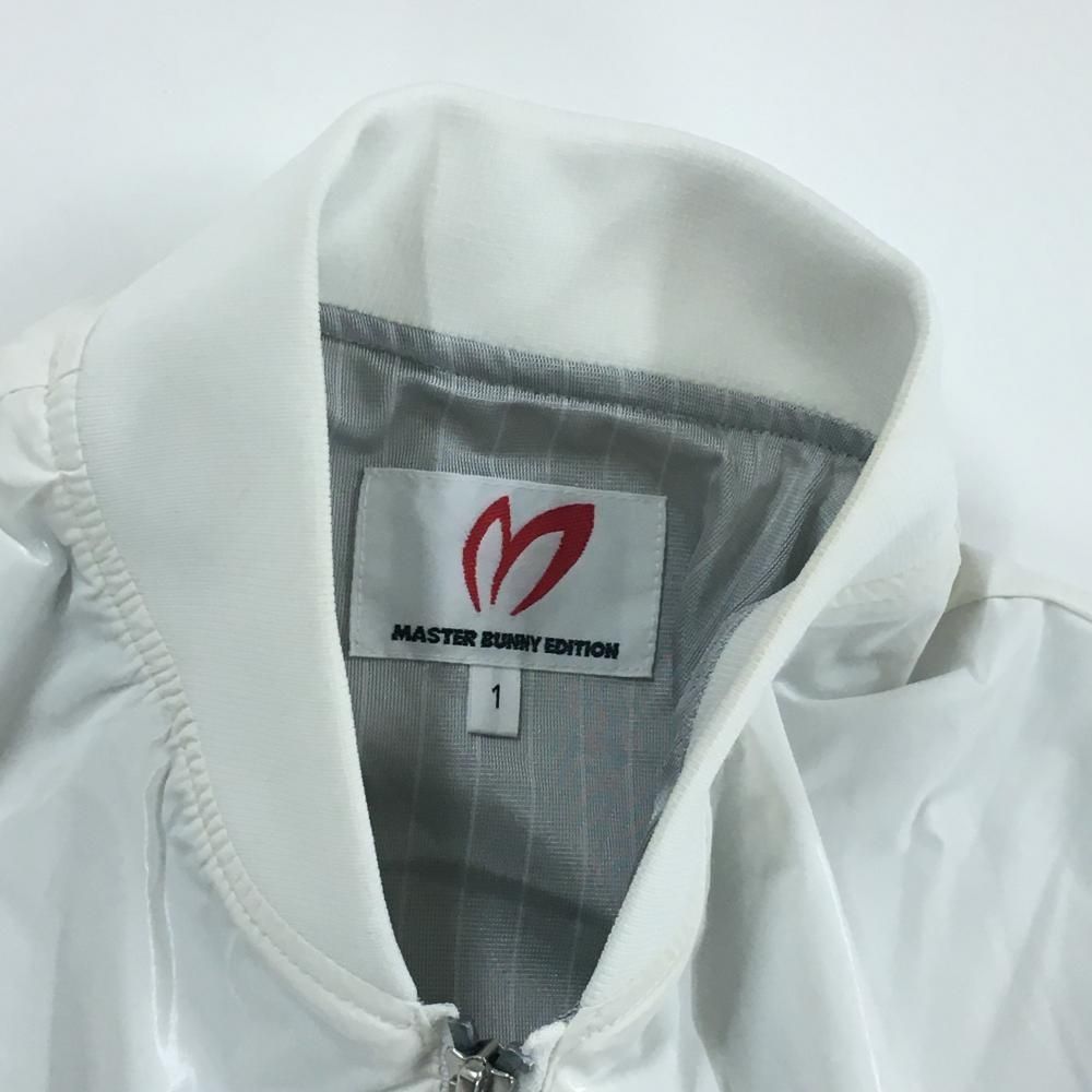 美品】マスターバニー 販売 ブルゾン 白 ナイロン混 蓄熱裏地