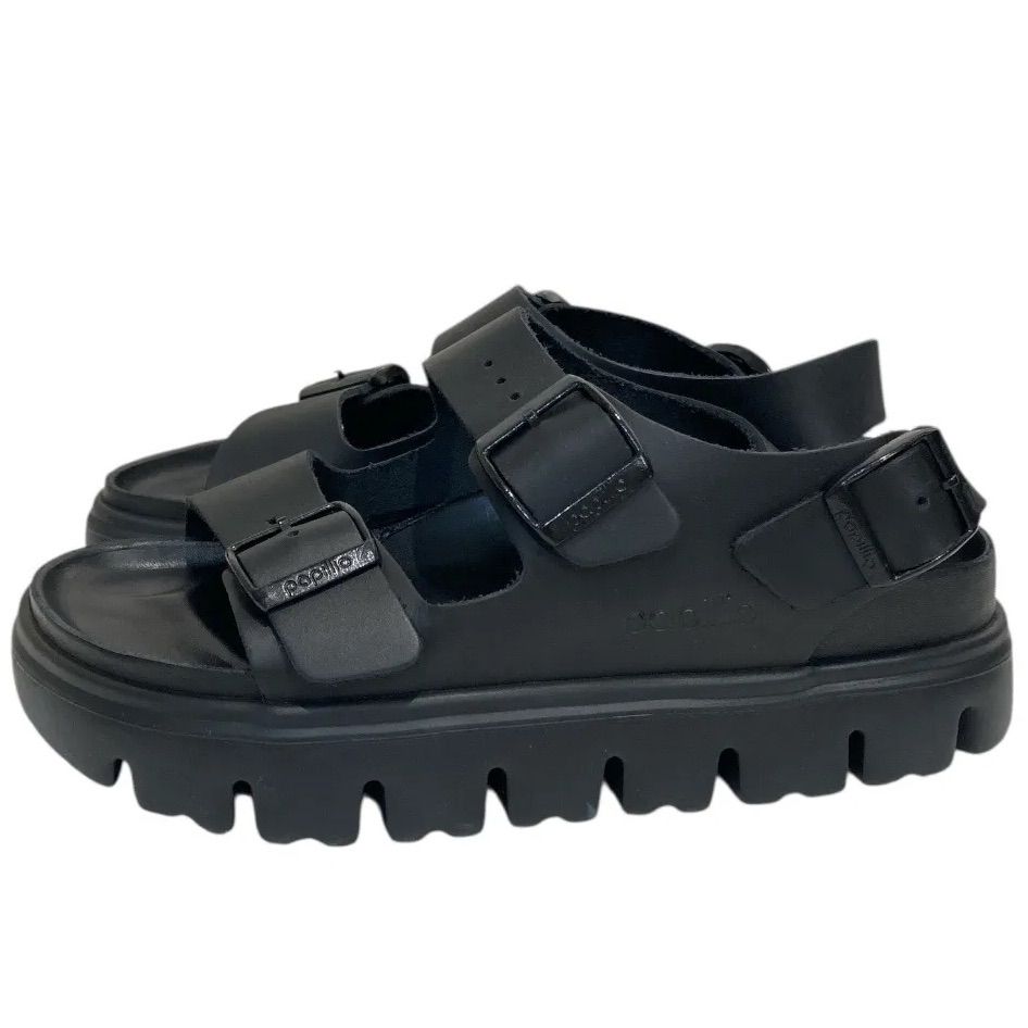  papillio パピリオ ミラノ チャンキーサンダル スポーツ ブラック 35 22.5 cm レディース ゴーゴー 草2786 スポーツサンダル サンダル ミュール