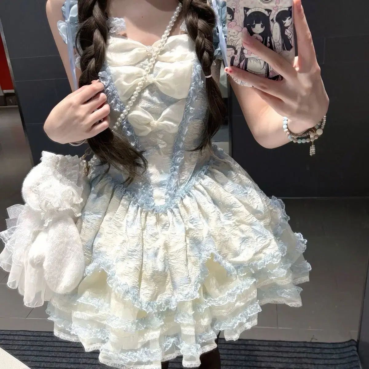 希少♡ブランシュロリータ　ピアノ　2015年　メルカリ便　大幅値下げ 漁師社長 ロリータ ファッション 骨フレーム ONE PIECE (2 COLOR