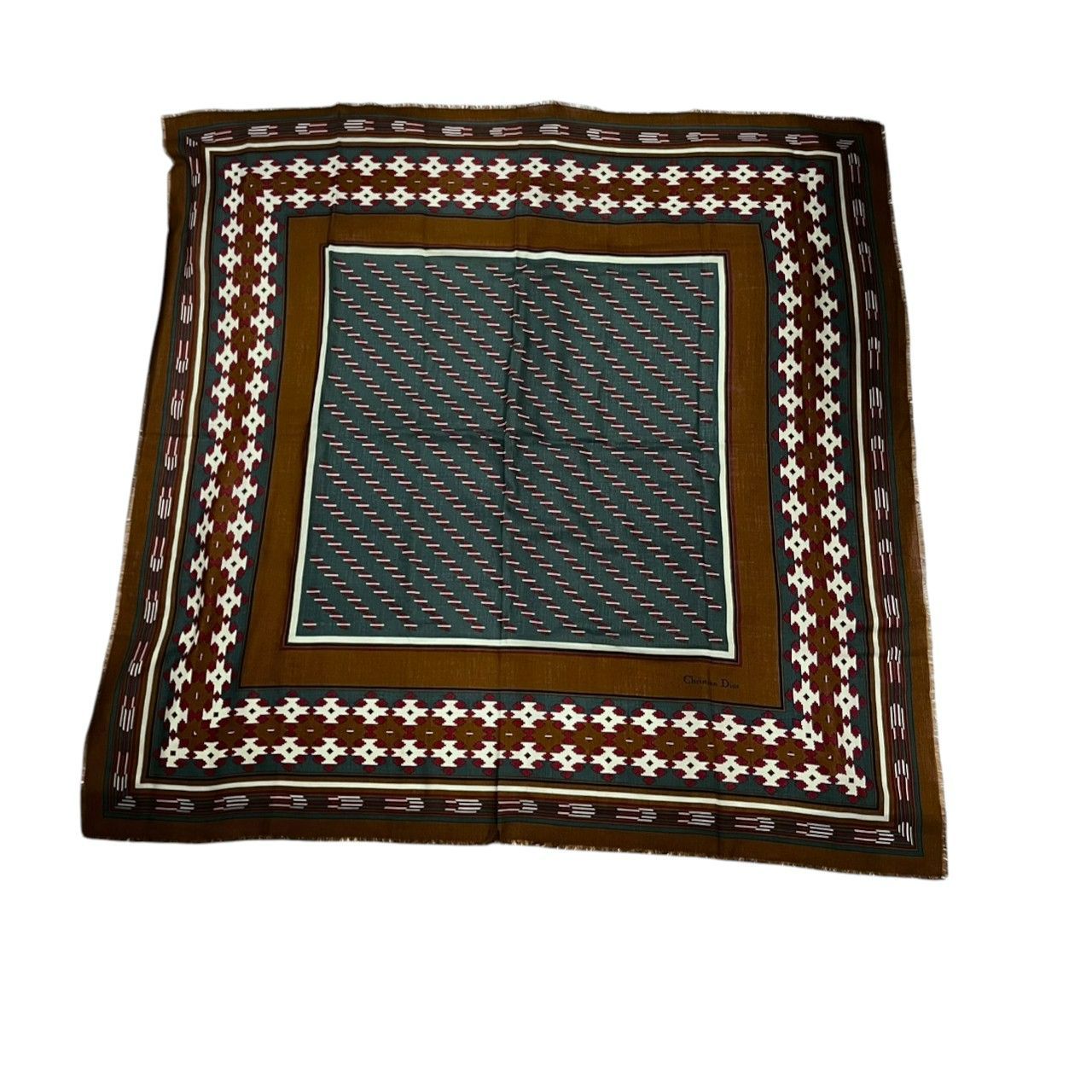 クリスチャンディオール/Christian Dior 大判ストール 125cm×125cm