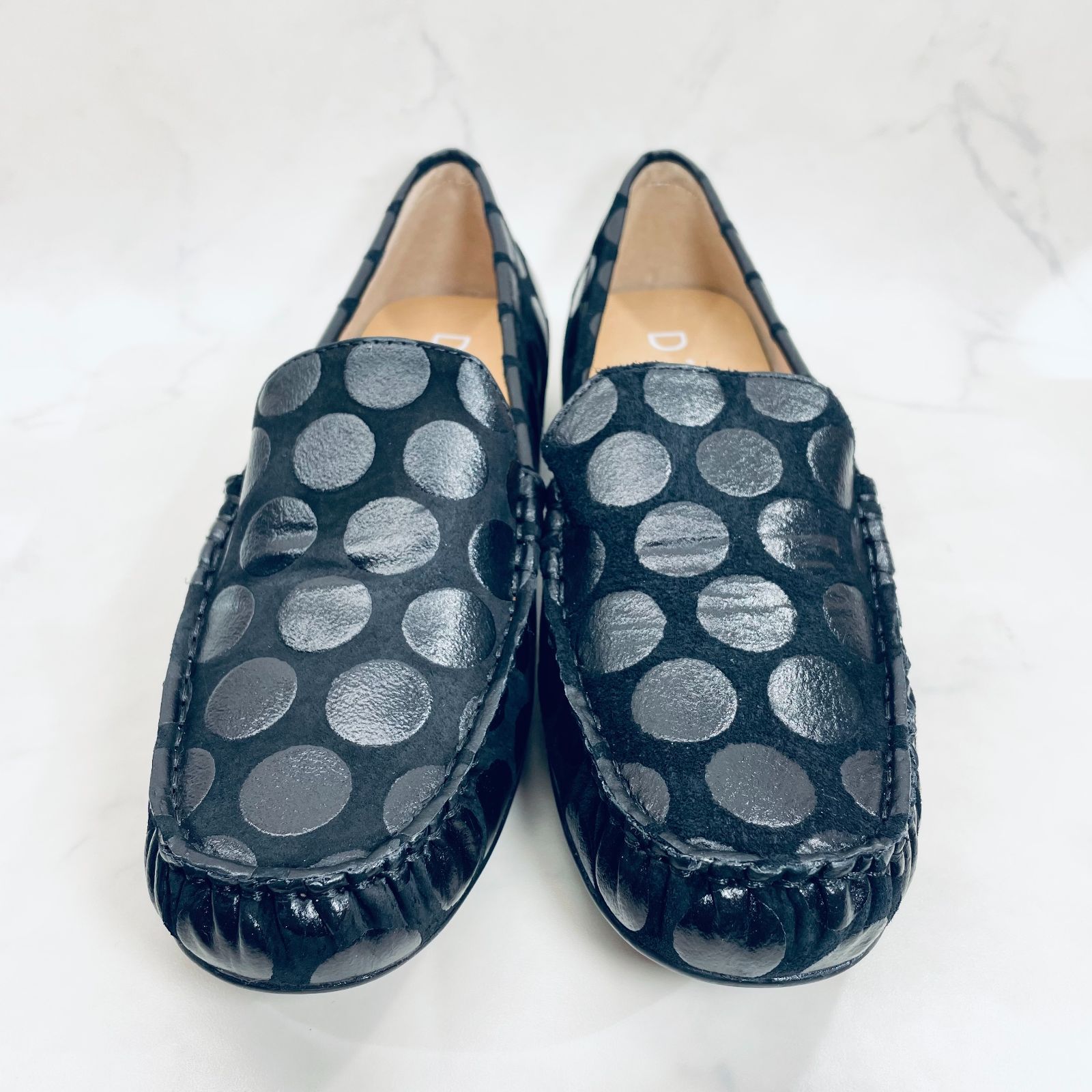 ディッシー プレーンモカシンシューズ 24.5㎝ ブラック 黒カタオシ