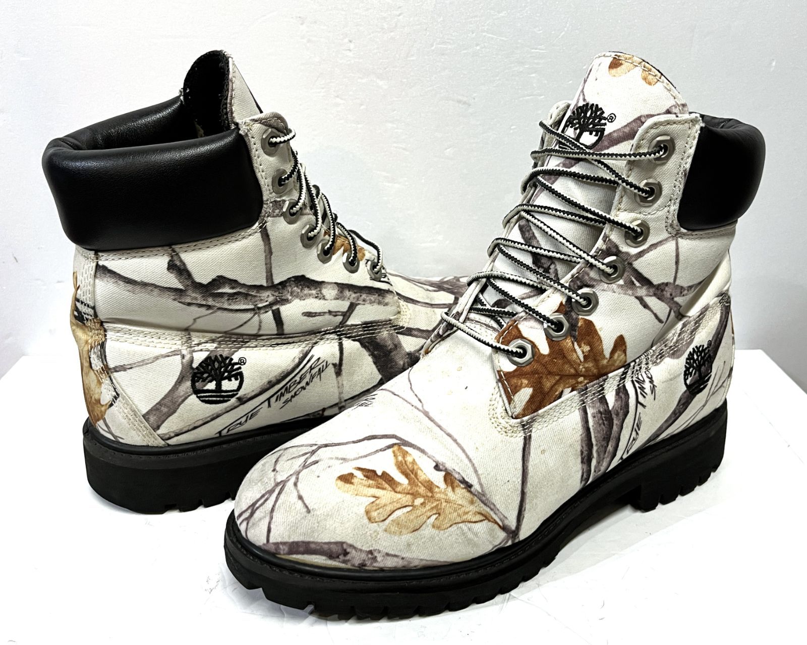 Timberland ティンバーランド ホワイトカモ キャンバス 6インチ ブーツ 靴