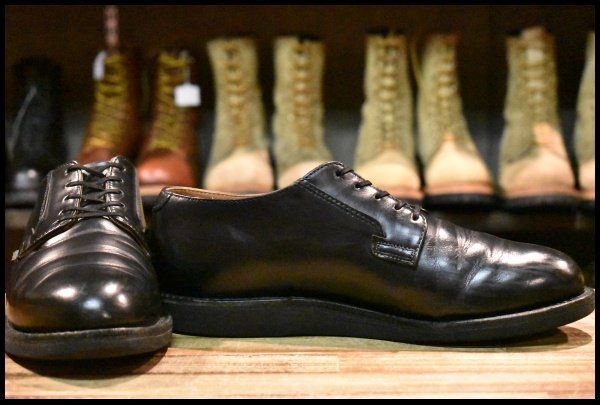 8.5 D 19年 レッドウィング 101 ポストマン シューズ 黒 ブラック シャパラル 短靴 ローカット ブーツ redwing FL 070