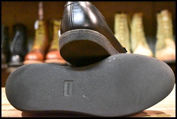 8.5 D 19年 レッドウィング 101 ポストマン シューズ 黒 ブラック シャパラル 短靴 ローカット ブーツ redwing FL 070 吸湿性 ワンポイント