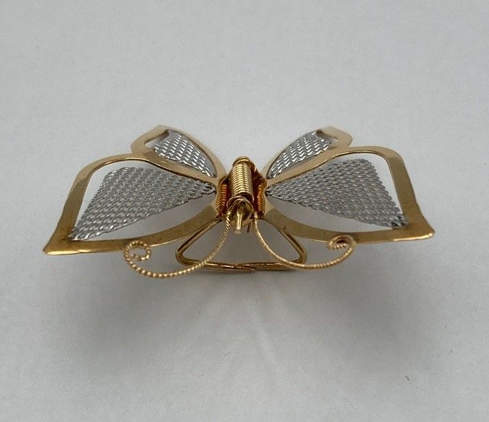K18/Pt900 バタフライモチーフ 蝶々 ブローチ 中古 D4 - メルカリ