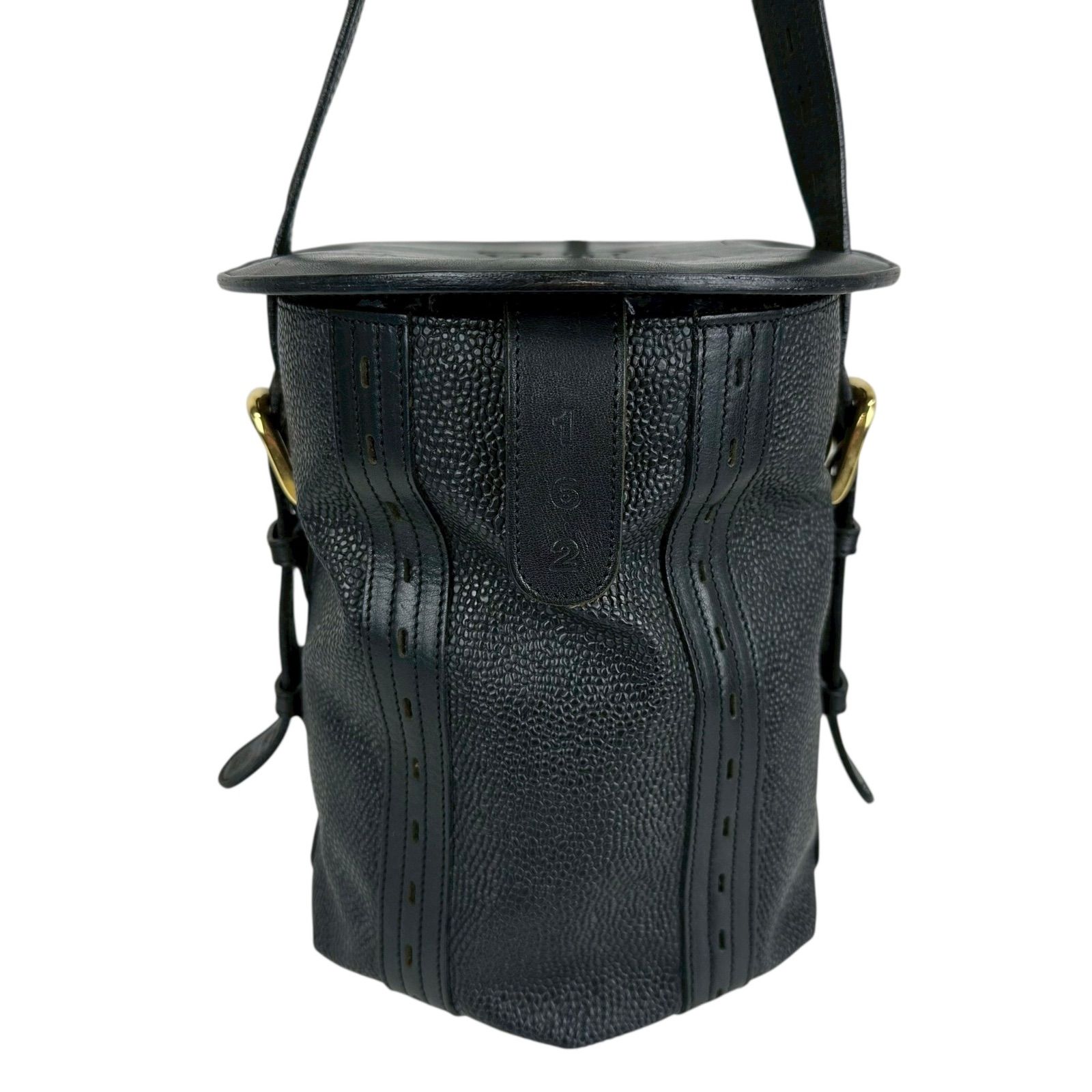 B4234】HIROFU ヒロフ ハンドバッグ トートーバッグ バケツ型 オール