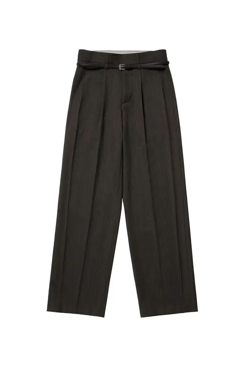 STUOFFICE LIZ ベルト スラックス チャコール