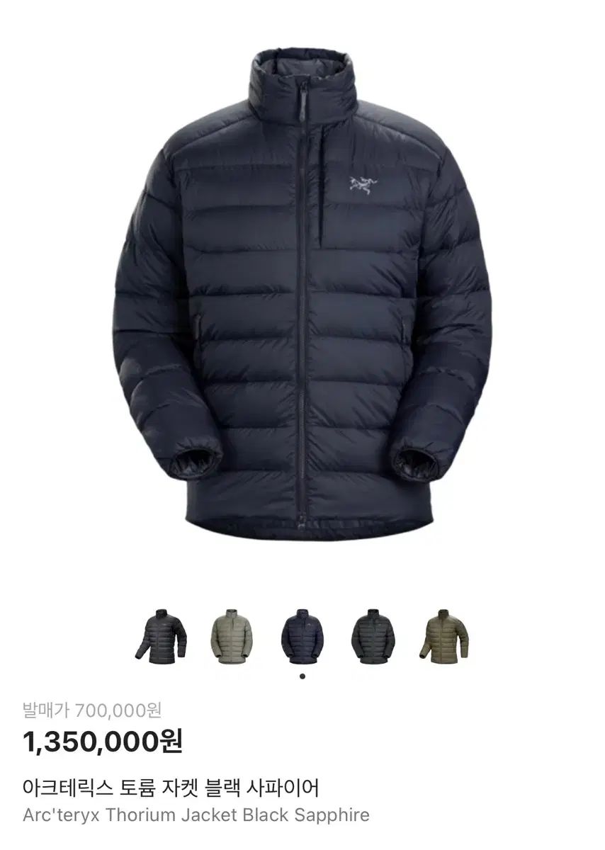ARC TERYX アークテリクス トーラム ブラック サファイア ダウン ジャケット