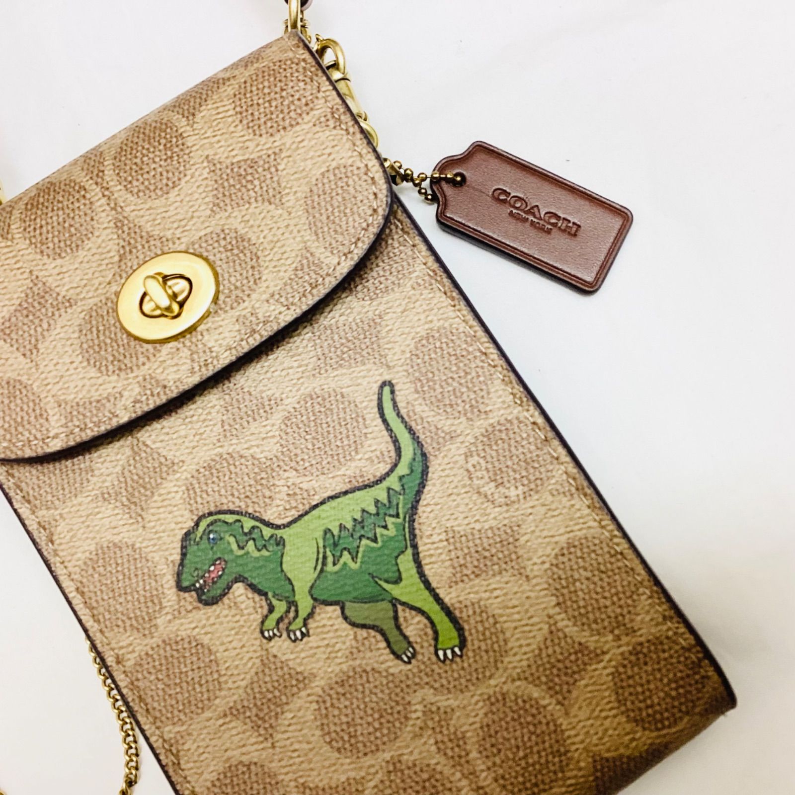 ☆COACH コーチ ターンロック フォーン クロスボディ・シグネチャー