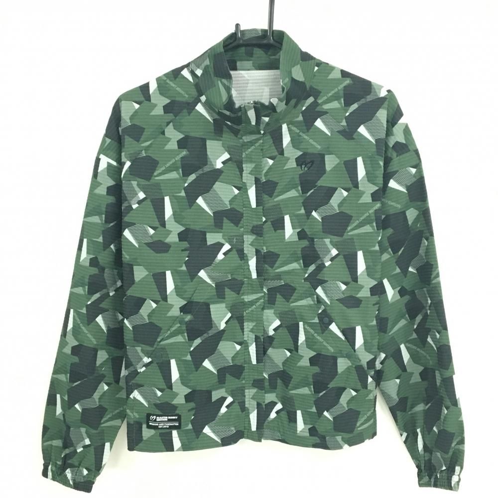マスターバニー ジャケット カーキ 黒 カモフラ調 迷彩 メッシュ調 レディース 1 M ゴルフウェア MASTER BUNNY EDITION
